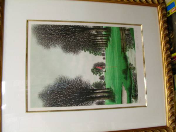 デペルト　真作保証　リトグラフ 美術品　ゴルフ場　　絵画 ジャック・デペルト リトグラフ ゴルフ場 美術品 真作 【公式通販】