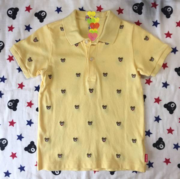 プチプッチー ポロシャツ １２０ プチベア ミキハウス ダブルb　
