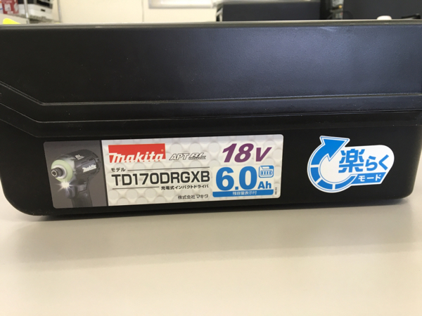 税コミ1円～新品！最新マキタTD170DRGXB !18V 6.0Ah インパクト