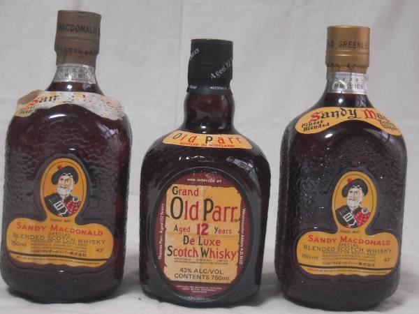 古酒 Old Parr De Luxe オールドパー 12年 他 3本 未開封 xvpbvx