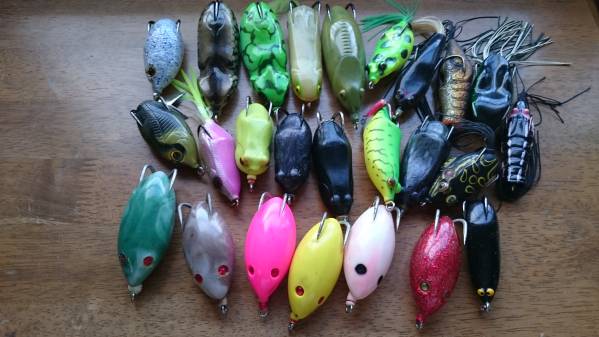 雷魚 フロッグ 25個セット 1円スタート 雷魚フロッグセットです