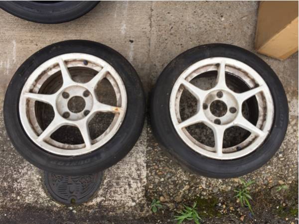 P-1 Racing 15インチ 114.3 4H 7j +45 DIREZZA Z2 195 55 二本 H07