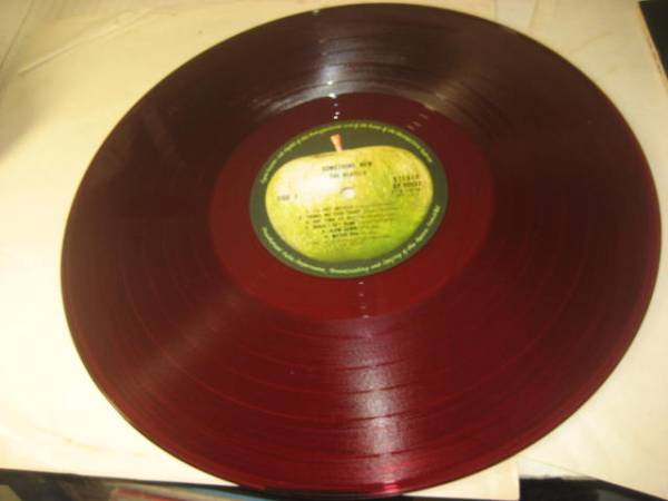 アップル帯付赤盤/ビートルズ/サムシング・ニュー　米編集