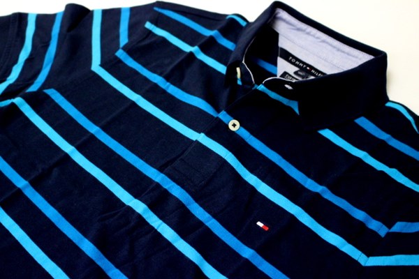 ★TOMMY HILFIGER トミー ポロシャツ 紺青[891600-686-XL]us三