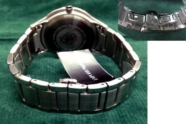 訳有特価【ARMANI アルマーニ】AR2457 メンズ男性ブラック時計黒