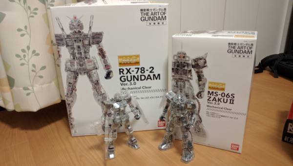 THE ART OF GUNDAM RX-78-2 ver3.0＋MS-06Sザクver2.0　組立済