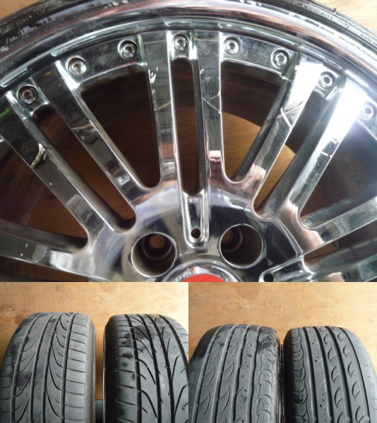 ☆WORK ワーク 19インチ 8.5JJ・9.5JJ 5穴 4本セット☆ タイヤ