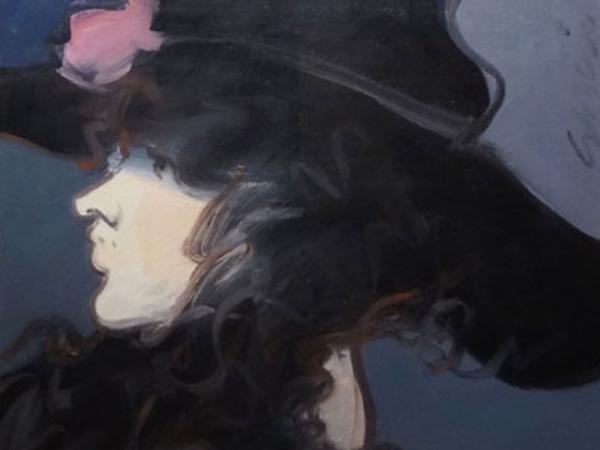 黒い帽子の女 絵画 錦野 ホアン・ガルセス 黒い帽子の女 スペイン 絵画