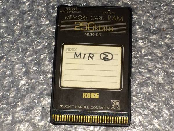 MCR-03 KORG メモリーカード RAM 256kbits コルグ - CARD MEMORY