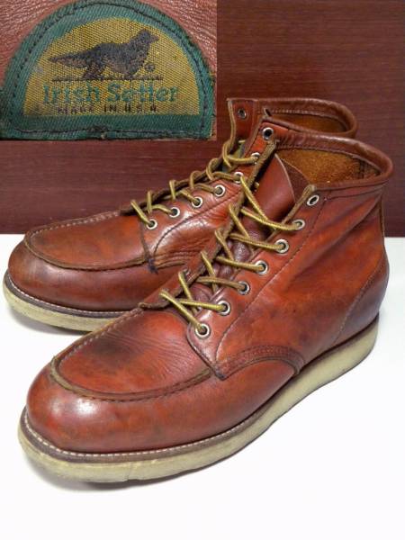 0 アイリッシュセッター 半円犬タグ REDWING WING 激渋エイジングRED