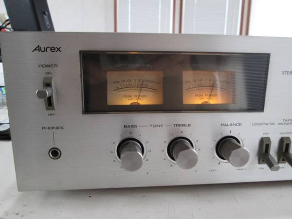 東芝 Aurex SB-130 ステレオアンプ 音出し動作確認済み ゆうパック送料