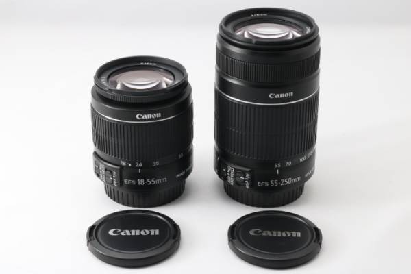☆極上美品☆Canon キヤノン EF-S 18-55 IS II 55-250 IS II カメラ