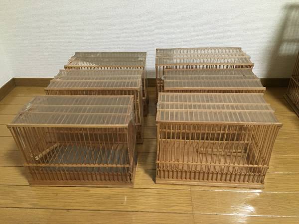 未使用有 レトロ 鳥かご 竹かご 12個まとめ 鳥籠 竹鳥籠 メジロ