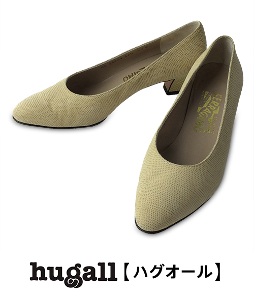 サルバトーレフェラガモ 約25cm(7.5C) レザー 型押し パンプス