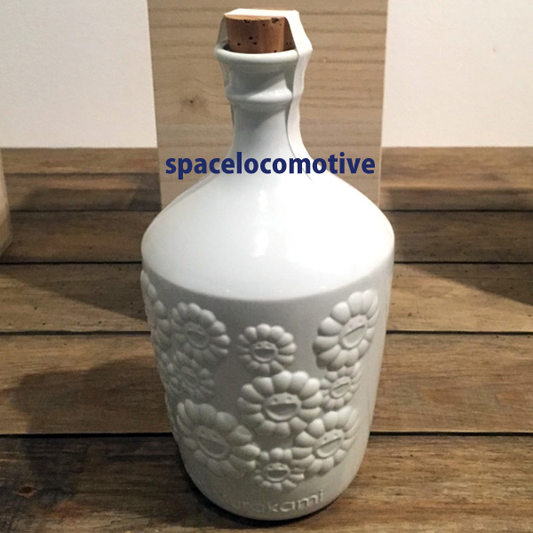 村上隆 NEXT5 陶器ボトル 白レリーフ Takashi Murakami フラワー