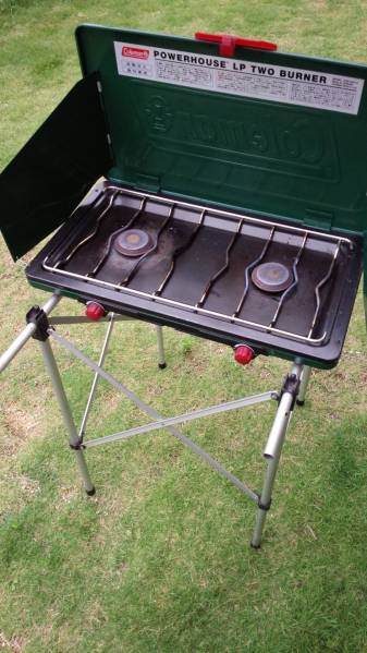 コールマン ガス　　ツーバーナー　☆社外おまけスタンド付☆