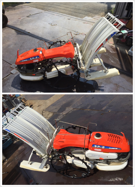 美品 Kubota クボタ SP-2 田植機 歩行型 2条 3.2馬力 RAIBOW