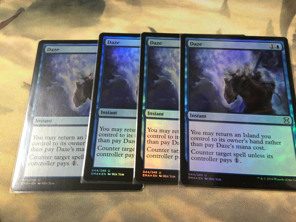 MTG 目くらまし NEM 4枚セット daze - foil メルカリ 英語版 目