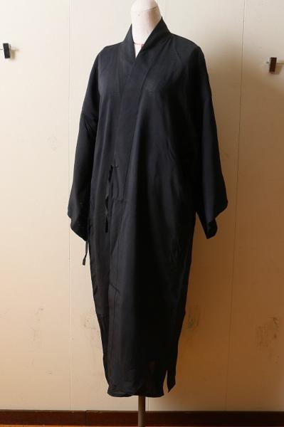 070706A 改良服 透かし 黒 法衣 装束 道服 僧侶 住職 直綴 茶人