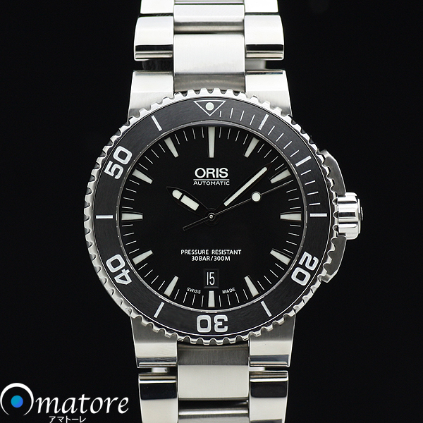 稼働】ORIS アクイスデイト ダイバー デイト 自動巻き メンズ AQUIS 