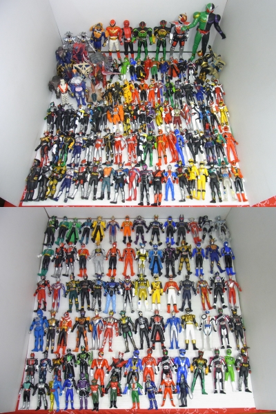 ウルトラマン 仮面ライダー ソフビ フィギュア 大量セット 仮面ライダー/ウルトラマン/戦隊/怪獣 ソフビ 180体以上 大量SET 特撮