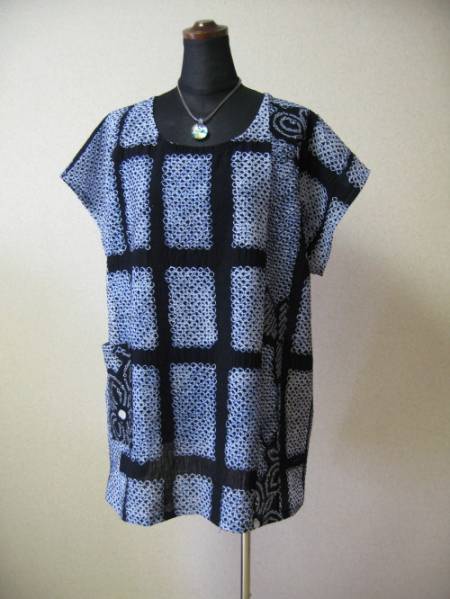 綿絞り染め　浴衣　3種 ～　チュニック