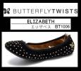 新品23バタフライツイストBT1006エリザベス黒Xゴールド