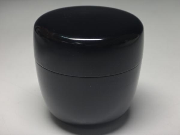 古美味】即中斎書付 松竹蒔絵黒平棗 茶道具 保証品