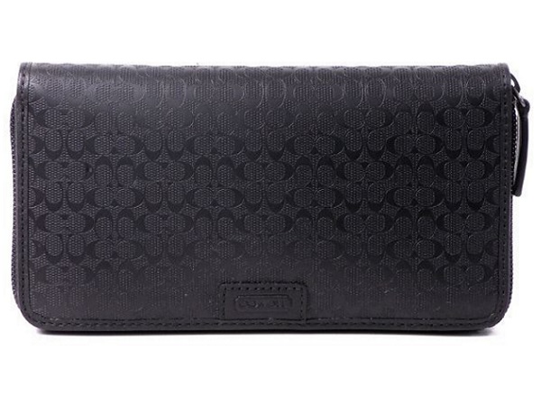 定価4万!! COACHコーチ長財布74546黒皮レザーブラックメンズ新品