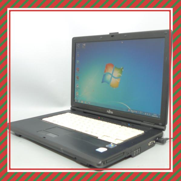 中古美品 15.6w 富士通FMV-A8270 Cel-575 2GB Win7 Office2010済