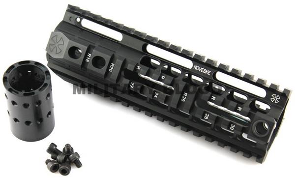 CSA NOVESKEタイプ 7.25inch フリーフロート ハンドガード BK