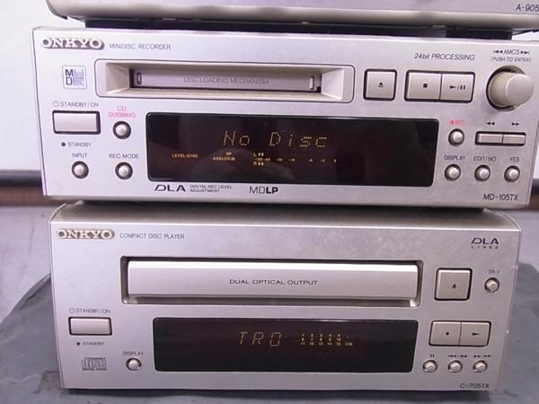 44884.ONKYO / A-905TX T-405TX MD-105TX C-705 コンポ 通電 ONKYO A