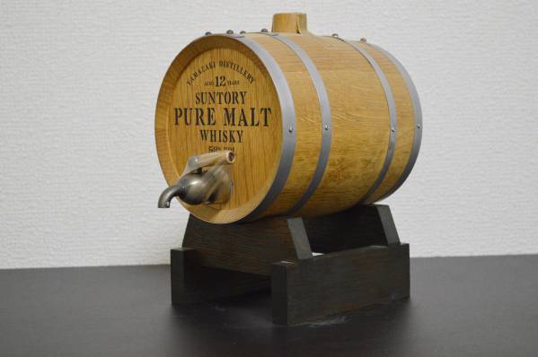 □サントリー 山崎 12年 樽出し原酒 58% ミニバレル 1000ml□(日本  