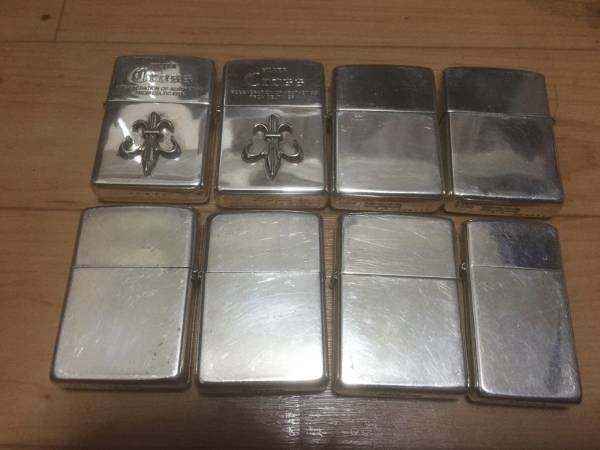 ジッポ スターリング６個crossシルバー2個ジャンク品８個セット