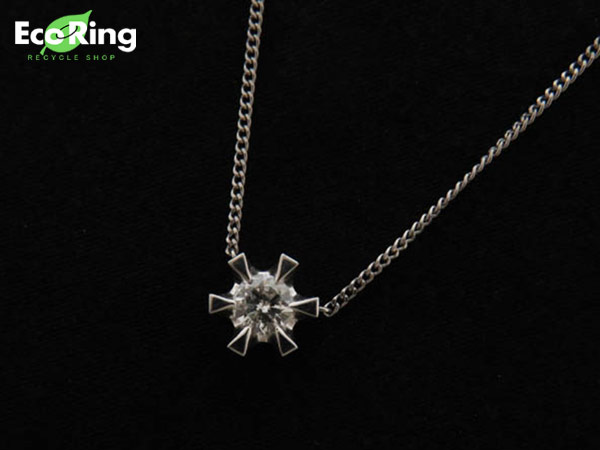 1円 Pt900×Pt850×ダイヤモンド ネックレス HT928