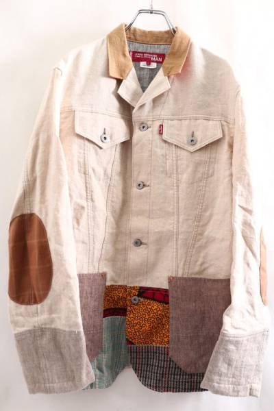 16SS ジュンヤ WQ-J206 Levi's Wネームリネンジャケット L G6S