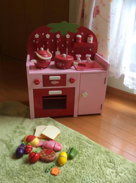 マザーガーデン 野いちご 木製 ままごと | システムグリルキッチン 