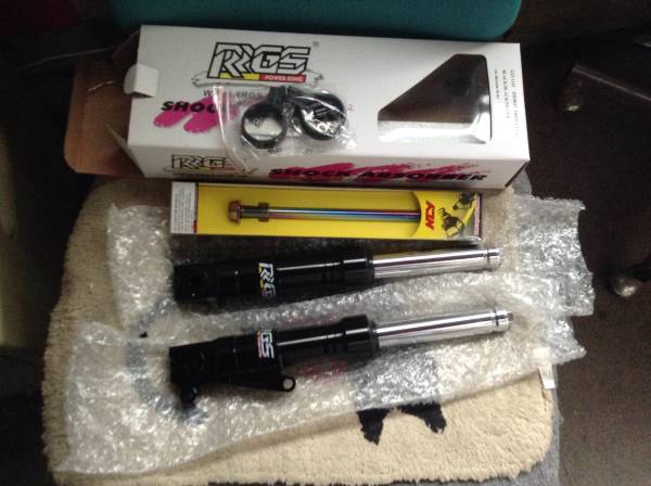 Natty studio works RRGSフロントフォーク SCR_WORKS シルバー