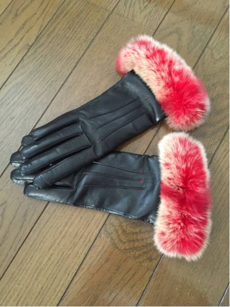 Sermoneta gloves セルモネータ 手袋 ファー レザー 数年前銀座三越に