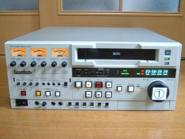 Panasonic AG-7750 S-VHS コレクション レコーダー 動作品 ▽ VHS