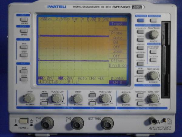 IWATSU DS-8812 DIGITAL OSCILLOSCOPE 100MHz、500MS/s