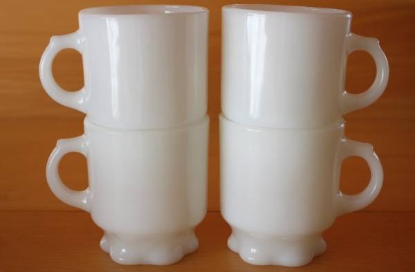 美品! 4個セット ファイヤーキング コンコード マグ ホワイト 白