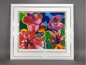 ヒロ・ヤマガタ【ハイビスカス】シルク サイン有 エディ