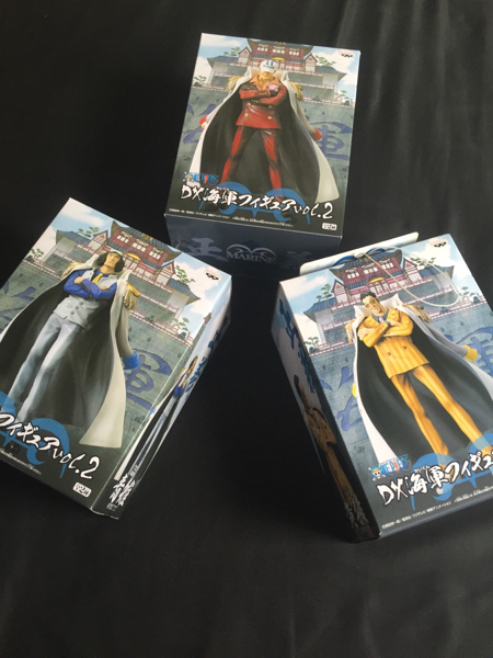 未開封海軍DXフィギュアワンピースセット3種赤犬 青雉 黄猿