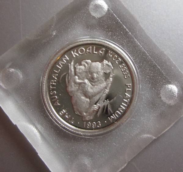 ③オーストラリア★1993年★コアラ★１/１０ozプラチナ貨