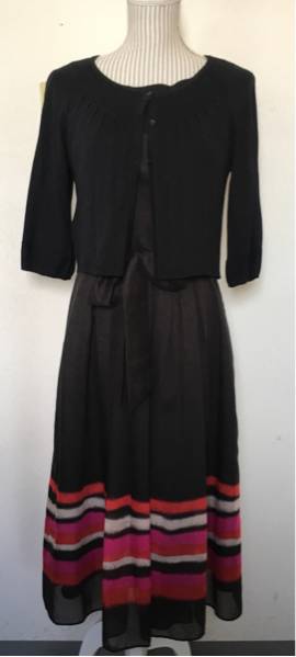 【美品】ローラアシュレイ お上品ワンピース&ボレロセット13号