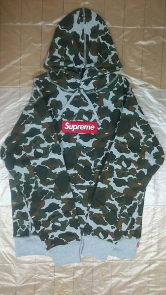 12aw Supreme box logo pullover カモ M 未使用新品