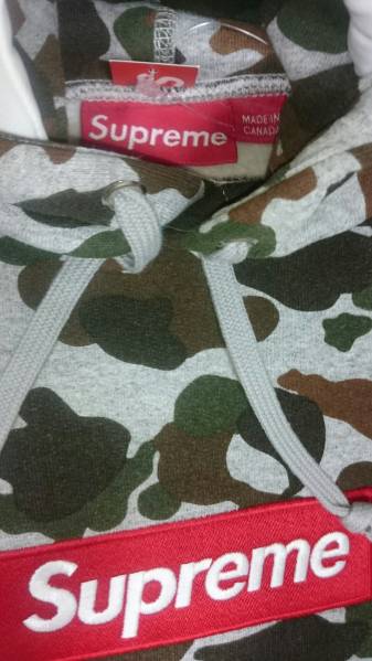12aw Supreme box logo pullover カモ M 未使用新品