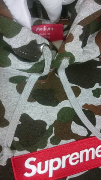 12aw Supreme box logo pullover カモ M 未使用新品