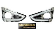 ★必見マークX GRX130 後期 デイライト LED フォグランプ カバー マークX LED GRX130系 GRX133 GRX130 イーグル